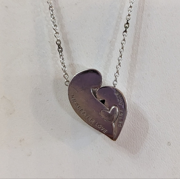 New Petra Azar "No Greater Love" sterling silver necklace, TM2B5B - Picture 6 of 7